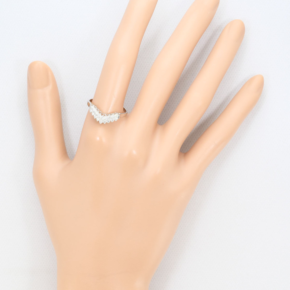 VINTAGE Silver Diamond Ring - Picture 6 of 7